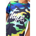 Blue-Yellow-Green - Side - Hype Boys Camo T-Shirt