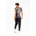 Black-Gold - Back - Hype Boys Marble Foil Script T-Shirt