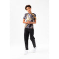 Black-Gold - Lifestyle - Hype Boys Marble Foil Script T-Shirt