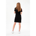 Black-Pink - Back - Hype Girls Panel Script Casual Dress
