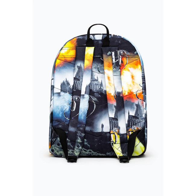 Black-Gray-Yellow - Back - Hype Hogwarts Fire Harry Potter Knapsack