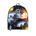 Black-Gray-Yellow - Front - Hype Hogwarts Fire Harry Potter Knapsack