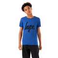 Cobalt Blue - Front - Hype Boys Script Taped T-Shirt