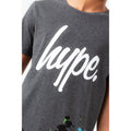 Grey Marl - Side - Hype Boys Splat Script T-Shirt
