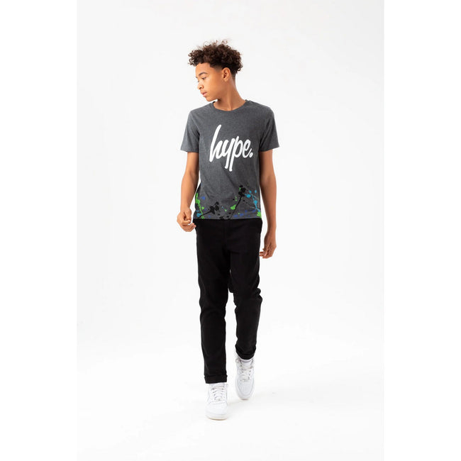 Grey Marl - Lifestyle - Hype Boys Splat Script T-Shirt
