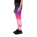 Purple-Pink - Front - Hype Girls Fade Foil Script Leggings