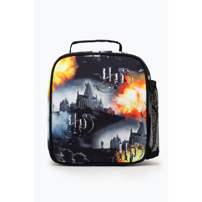 Black-Gray-Yellow - Back - Hype Hogwarts Fire Harry Potter Lunch Bag