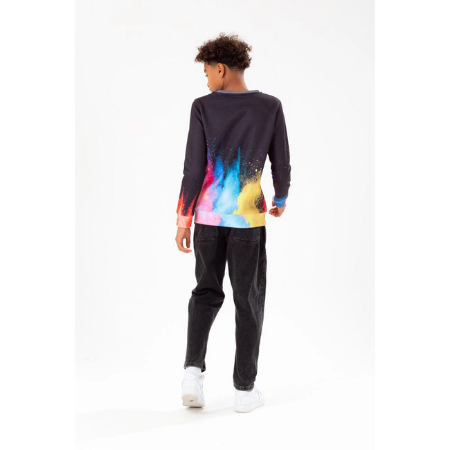 Multicolored - Back - Hype Boys Colour Explosion Script Crew Neck Sweatshirt