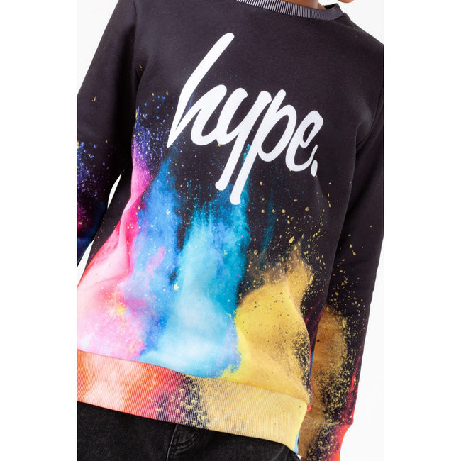 Multicolored - Lifestyle - Hype Boys Colour Explosion Script Crew Neck Sweatshirt