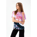 Multicolored - Side - Hype Girls Star Wave Glitter Script T-Shirt