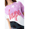 Multicolored - Lifestyle - Hype Girls Star Wave Glitter Script T-Shirt