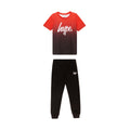 Red-Black - Front - Hype Boys Script Top & Bottom Set