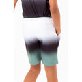White-Black-Khaki - Back - Hype Boys Fade Script Sweat Shorts