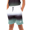 White-Black-Khaki - Front - Hype Boys Fade Script Sweat Shorts