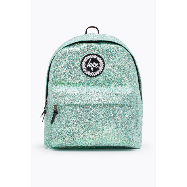 Mint - Front - Hype Glitter Crest Knapsack