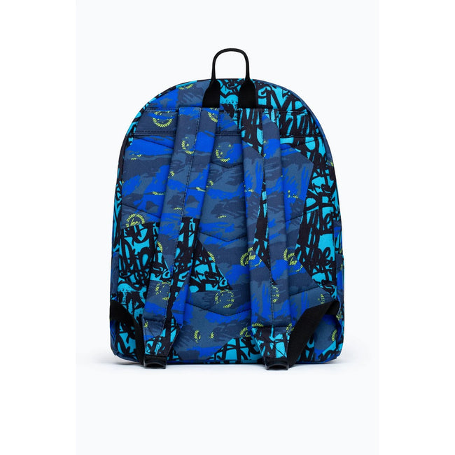 Blue-Black - Back - Hype Tyler Camo Crest Knapsack