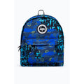 Blue-Black - Front - Hype Tyler Camo Crest Knapsack