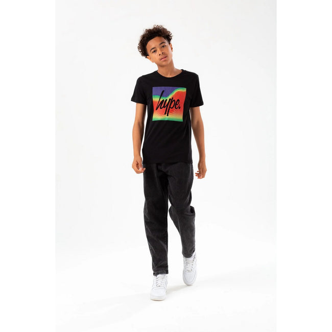 Black - Side - Hype Boys Heatmap Script T-Shirt