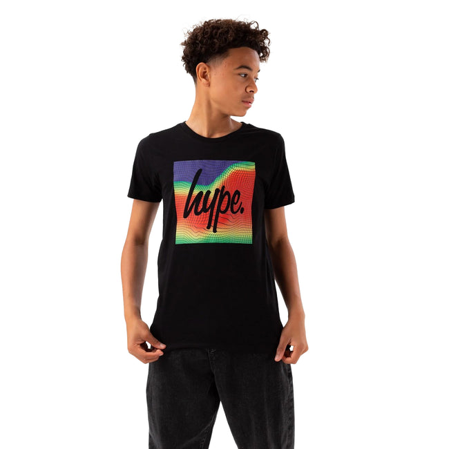 Black - Front - Hype Boys Heatmap Script T-Shirt
