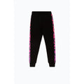 Black-Pink - Pack Shot - Hype Girls Leopard Print Tracksuit