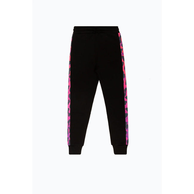 Black-Pink - Pack Shot - Hype Girls Leopard Print Tracksuit
