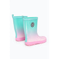 Mint-Pink - Back - Hype Childrens-Kids Fade Galoshes