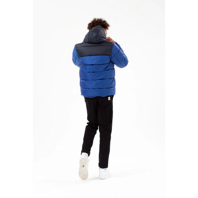 Cobalt Blue-Black - Back - Hype Boys Colour Block Padded Jacket