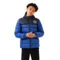 Cobalt Blue-Black - Front - Hype Boys Colour Block Padded Jacket