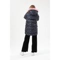 Black-Gray - Back - Hype Girls Camo Padded Jacket