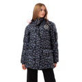 Black-Gray - Front - Hype Girls Camo Padded Jacket