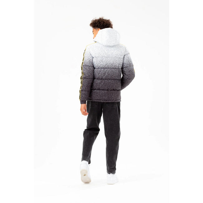 Black-White - Back - Hype Boys Speckle Fade Padded Jacket