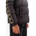 Black-White - Close up - Hype Boys Speckle Fade Padded Jacket