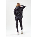 Black - Side - Hype Girls Script Cheetah Print Hoodie