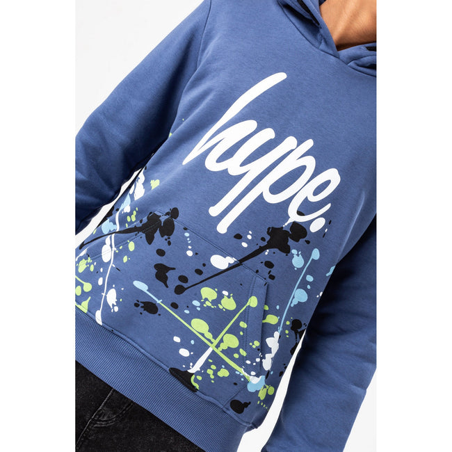Cobalt Blue - Lifestyle - Hype Boys Splat Script Hoodie