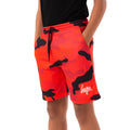 Red - Front - Hype Boys Camo Script Shorts