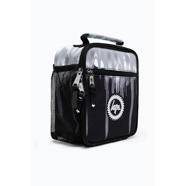 Monochrome - Side - Hype Gradient Drips Crest Lunch Bag
