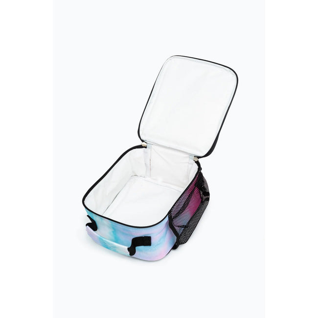 Blue-Pink-White - Close up - Hype Pastel Fade Script Lunch Bag