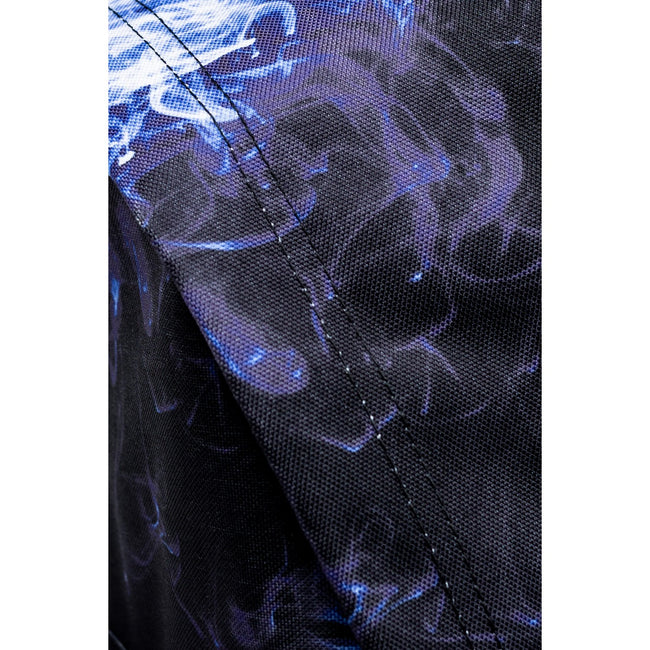 Blue - Close up - Hype Lightning Sky Outline Crest Knapsack
