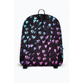 Pink-Black - Back - Hype Scribble Heart Crest Knapsack