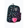 Pink-Black - Side - Hype Scribble Heart Crest Knapsack