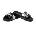 Black - Front - Hype Childrens-Kids Explosion Mini Script Sliders
