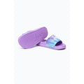 Purple-Teal - Lifestyle - Hype Childrens-Kids Marble Script Sliders