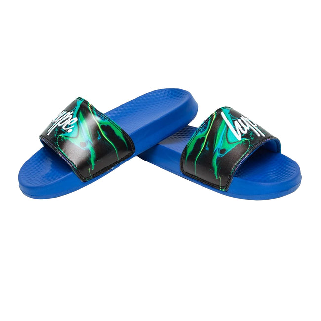 Ink - Front - Hype Childrens-Kids Mini Script Marble Sliders