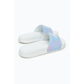 Blue-Lilac - Back - Hype Childrens-Kids Splodge Tie Dye Script Sliders