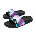 Black-Pink - Back - Hype Childrens-Kids Script Tie Dye Sliders