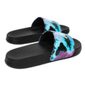 Black-Pink - Side - Hype Childrens-Kids Script Tie Dye Sliders