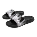 Black-White - Side - Hype Childrens-Kids Gradient Drips Mini Script Sliders