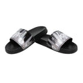 Black-White - Front - Hype Childrens-Kids Gradient Drips Mini Script Sliders