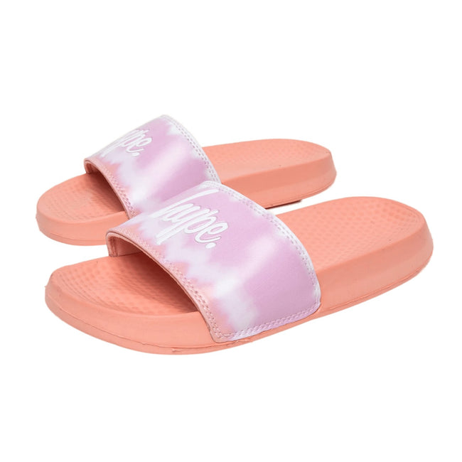 Peach - Back - Hype Childrens-Kids Ombre Blur Script Sliders