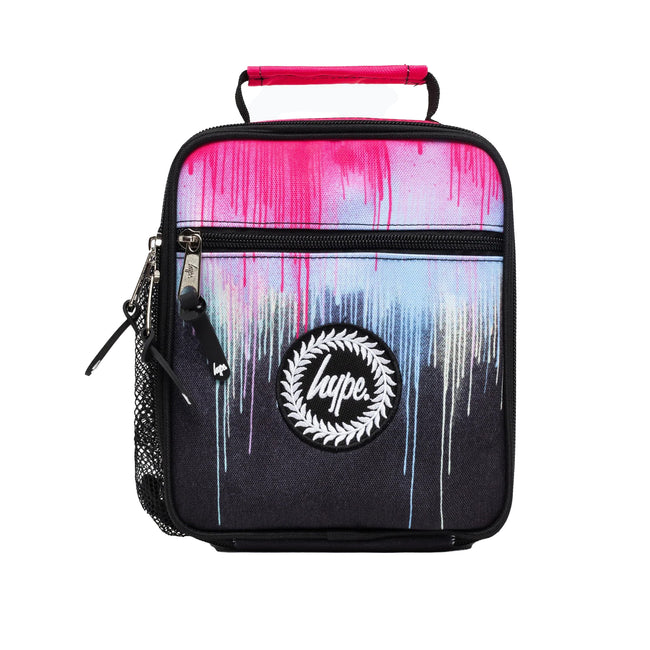 Pink - Front - Hype Drip Crest Lunch Box